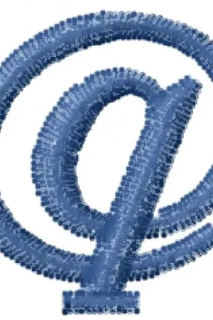 Arrobatherapy Font q Embroidery Design No Minimum Order