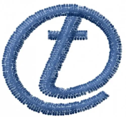 Arrobatherapy Font t Embroidery Design Authentic