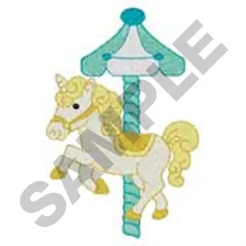 Exclusive Carousel Horse Embroidery Design