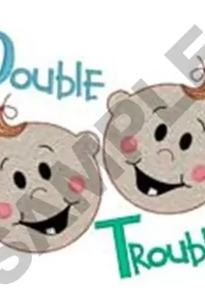 Low Price Double Trouble Embroidery Design