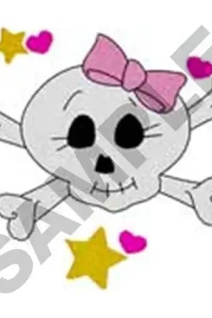 Girl Skull Embroidery Design One Day Deal