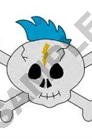 Latest Boy Skull Embroidery Design