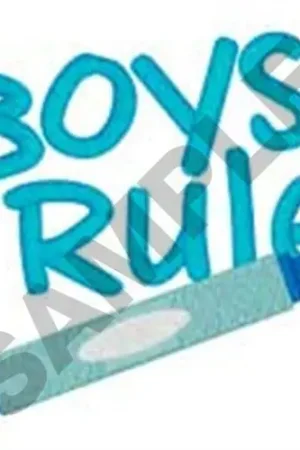 Free Returns Boys Rule Embroidery Design