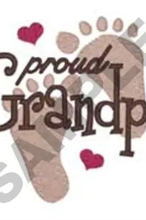 Get Yours Proud Grandpa Embroidery Design