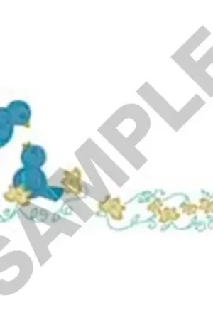 Original Birdie Border Embroidery Design