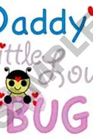 Express Delivery Daddys Love Bug Embroidery Design
