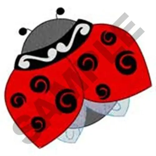 Abstract Ladybug Embroidery Design Best Choice
