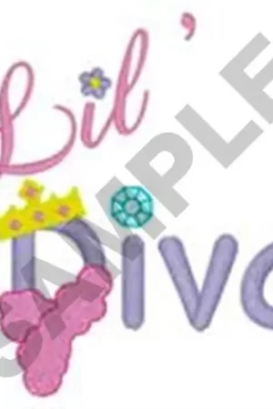 Lil Diva Embroidery Design Free Delivery