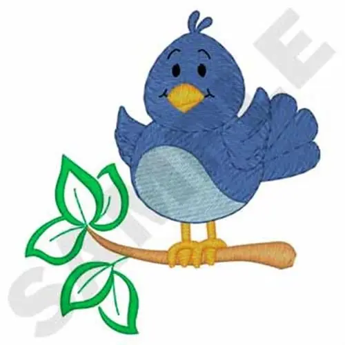 Blue Bird Embroidery Design Hot Deal