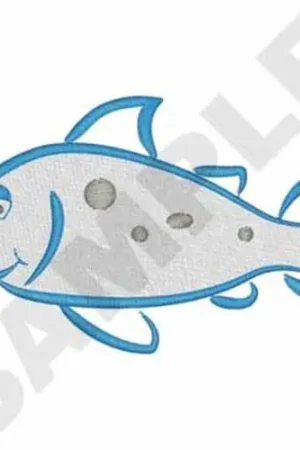 Fast Shipping Fish Embroidery Design