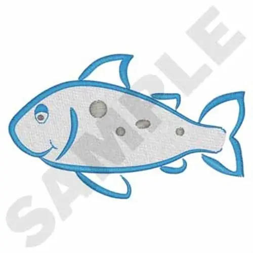 Fast Shipping Fish Embroidery Design