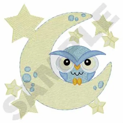 Buy Today Moon & Stars Embroidery Design