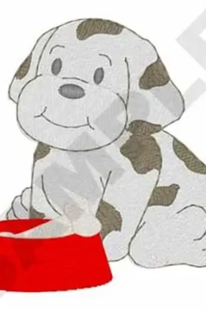 Hot Picks Hungry Puppy Embroidery Design