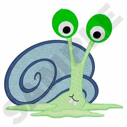Snail Embroidery Design Markdown