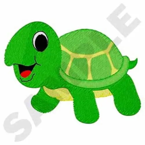 Turtle Embroidery Design Warranty Included