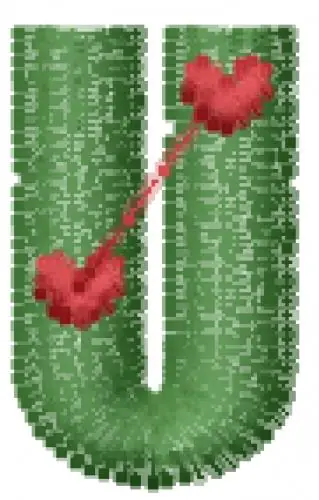 Love Letters U Embroidery Design Genuine