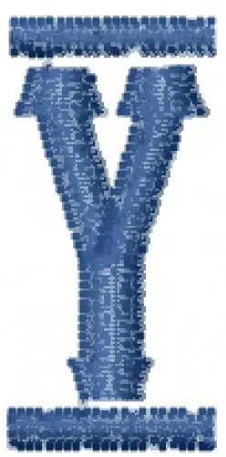 Vanilla Whale Font Y Embroidery Design Best Seller