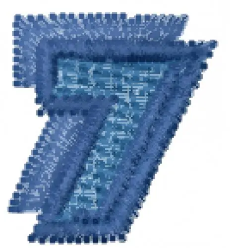 Crack Man Font 7 Embroidery Design Deal