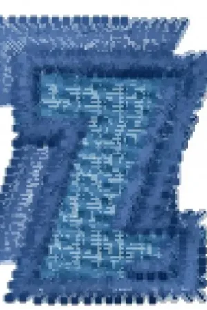 Authentic Crack Man Font Z Embroidery Design