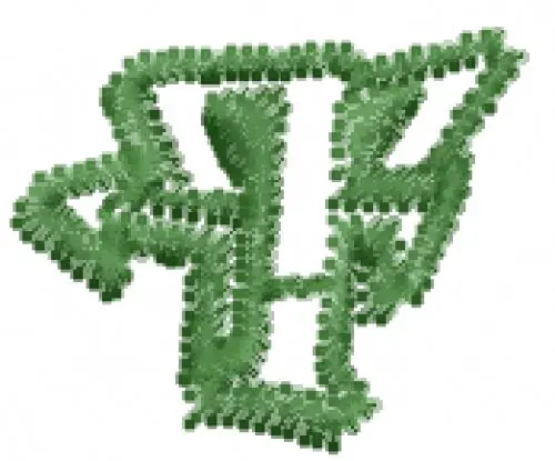 Certified Degrassi Font F Embroidery Design