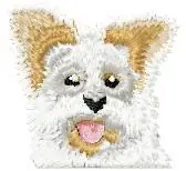 Authentic West Highland Terrier Embroidery Design