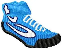 Wrestling Shoe Embroidery Design Bulk Order