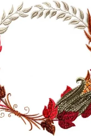 Price Cut Corn Wreath Embroidery Design