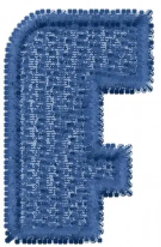 Chick Font F Embroidery Design Genuine