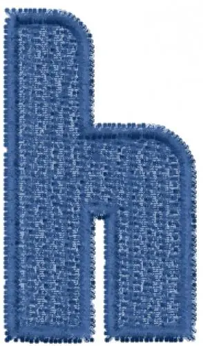 Brand New Chick Font h Embroidery Design