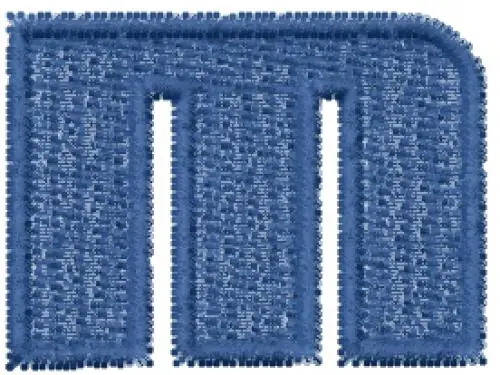 Chick Font M Embroidery Design Deal