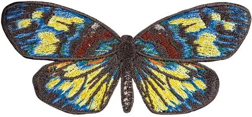 Erasmia Pulchella small Embroidery Design Flash Sale