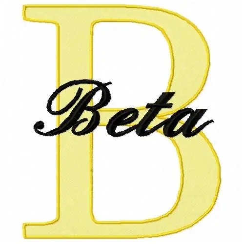 Beta B Embroidery Design Express Delivery