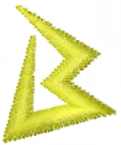 Special Offer Lightning Bolt Font B Embroidery Design