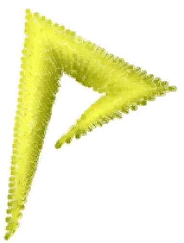 Trending Lightning Bolt Font P Embroidery Design