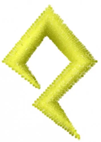 Today Only Lightning Bolt Font Q Embroidery Design