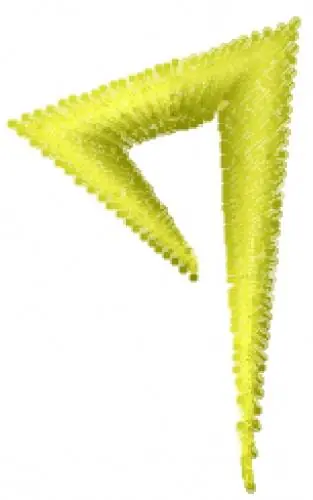 Bargain Lightning Bolt Font p Embroidery Design