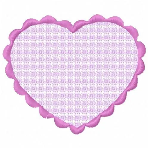 Exclusive Plaid Heart Embroidery Design