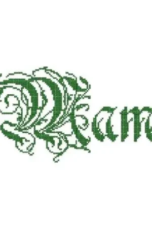Mama Fancy Embroidery Design Handmade