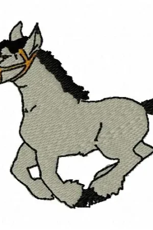 Popular Running Horse Embroidery Design
