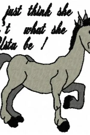 Authentic Old Mare Embroidery Design