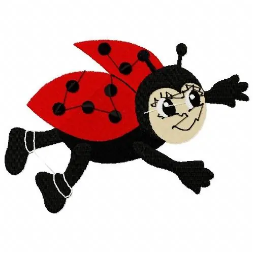 Budget Flying Ladybug Embroidery Design