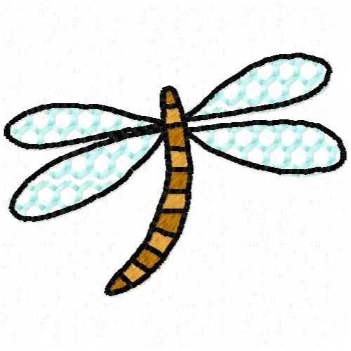 Factory Price Dragonfly Embroidery Design