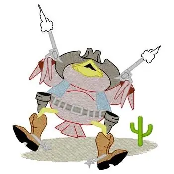 Premium Rootin Tootin Pistol Shootin Embroidery Design