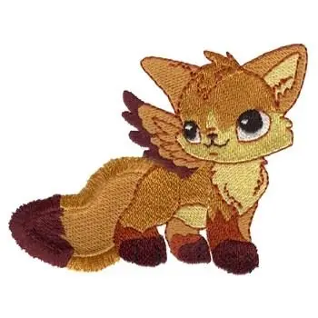 Fringe Flying Fox Embroidery Design Certified