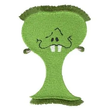 Markdown Fringe Hair Monster Embroidery Design