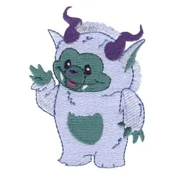 Clearance Fringe Yeti Embroidery Design