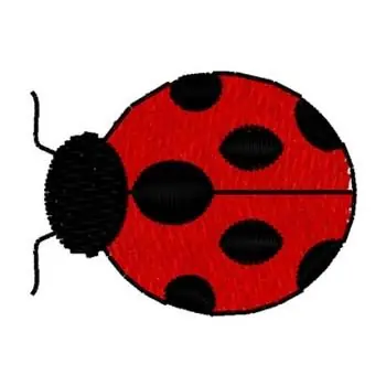 Factory Price Lady Bug Embroidery Design