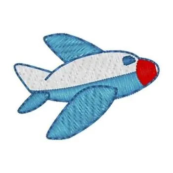 Fast Shipping Toy Airplane Embroidery Design