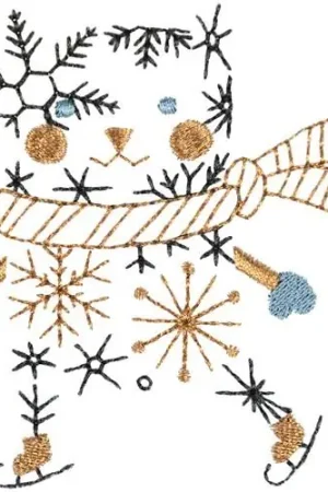 Winter Cat Embroidery Design Hot Picks