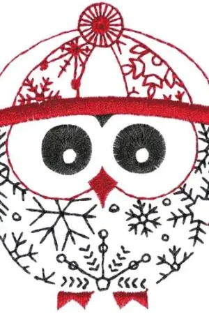 Winter Owl Embroidery Design Special Offer